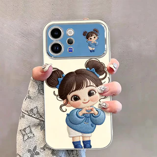 เคส Vivo V70 Case เคสการ์ตูน น่ารัก ผู้หญิงตัวน้อย เคสกันกระแทก เคสซิลิโคนชุบนุ่ม สำหรับเด็กผู้หญิง นักเรียน ผู้หญิง