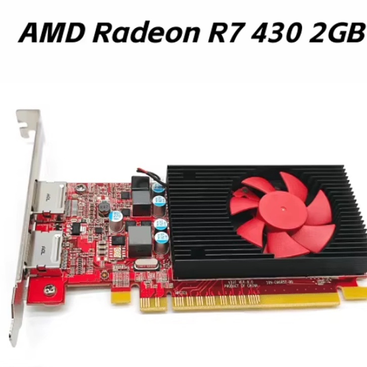 HP L39870-001 AMD Radeon R7 430 2GB GDDR5 กราฟิกการ์ดโปรไฟล์สูง
