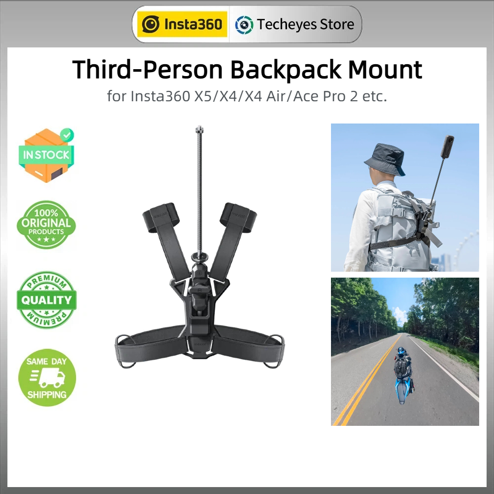 Insta360 Third-Person กระเป๋าเป้สะพายหลังสําหรับ Insta360 X5/X4, Ace Pro 2, Ace, X3,GO 3S