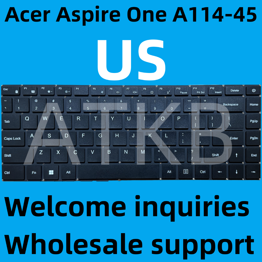คีย์บอร์ด US Acer Smartchoice Aspire One A114-45 A114-45-V2 V3 Aspire 3