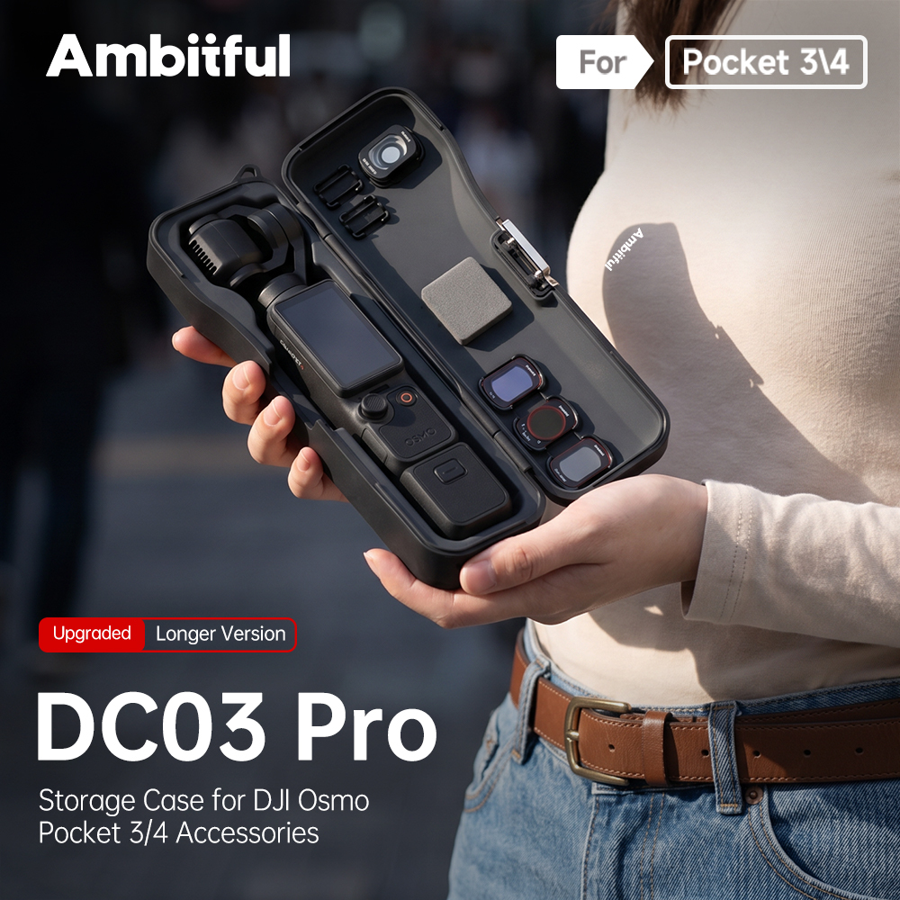 AmbiFull DC03 Pro Storage Case Compartmentalized กันกระแทกกันกระแทกกันกระแทกพกพากระเป๋าสําหรับ DJI O