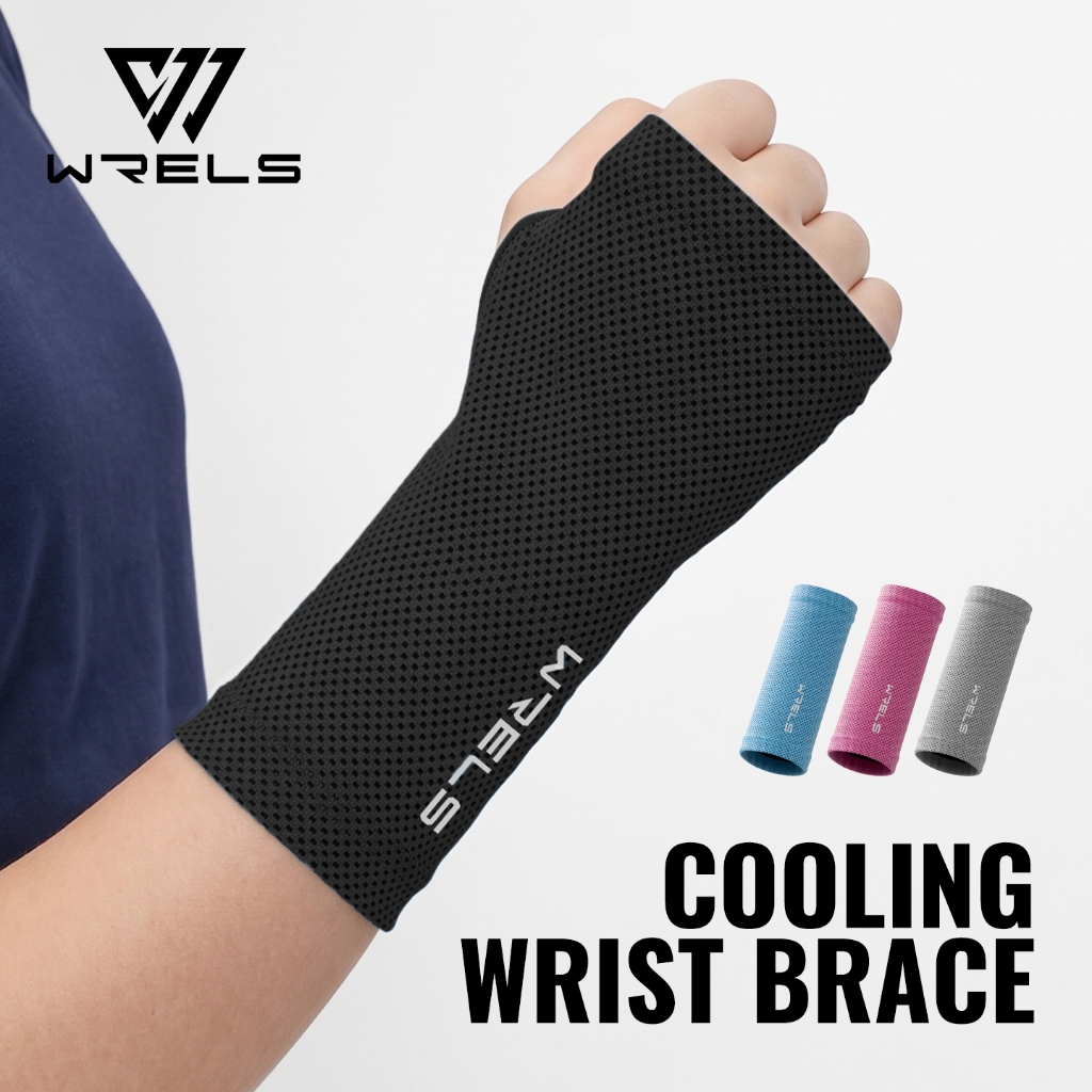 WRELS สายรัดข้อมือระบายความร้อนระบายความร้อนระบายอากาศดูดซับเหงื่อแห้งเร็ว Unisex วิ่งและฟิตเนส