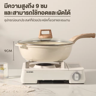 Ecowin ชุดกระทะ การเคลือบหินทางการแพทย์ เกรดพรีเมียม ไม่ติดกระทะ เหมาะสำหรับเตาทุกประเภท