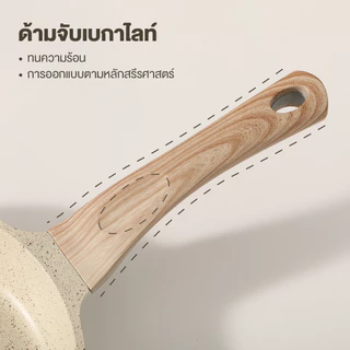 Ecowin ชุดกระทะ การเคลือบหินทางการแพทย์ เกรดพรีเมียม ไม่ติดกระทะ เหมาะสำหรับเตาทุกประเภท