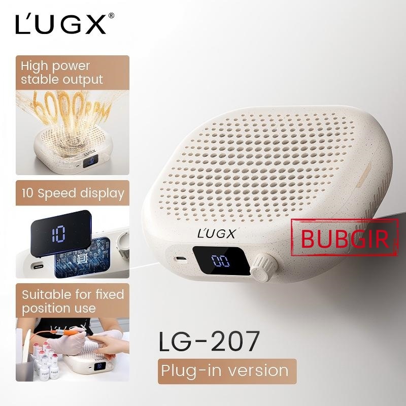 มีให้เลือกแบบเสียบปลั๊ก / แบบชาร์จไฟ LUGX LG-207/LG-207S เครื่องดูดฝุ่นทําเล็บ ปรับความเข้มระดับ10 ตัวกรอง ตับ ซ็อกเก็ตเสริม/ ชาร์จ เครื่องดูดฝุ่นเล็บดูดฝุ่น