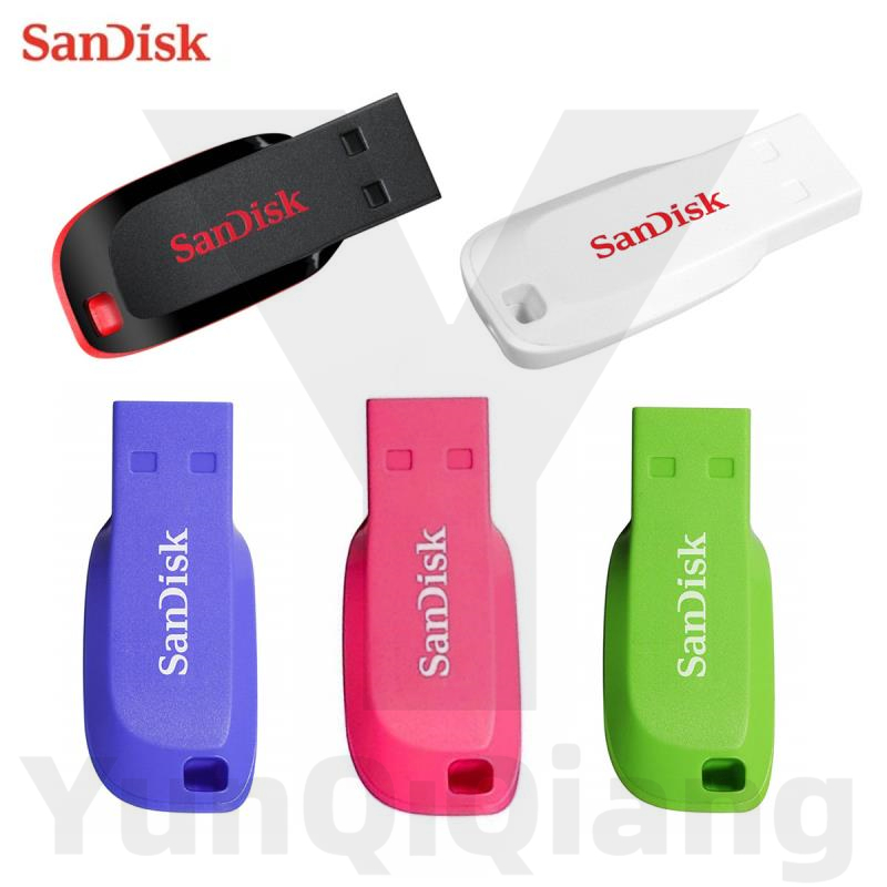 นกหวีดสี USB 2.0 ไดรฟ์ปากกาความเร็วสูงจัดเก็บข้อมูล 4GB 8GB 16GB 32GB 64GB 128GB กันน้ําประสิทธิภาพดี Plug and Play ความเข้ากันได้กว้าง