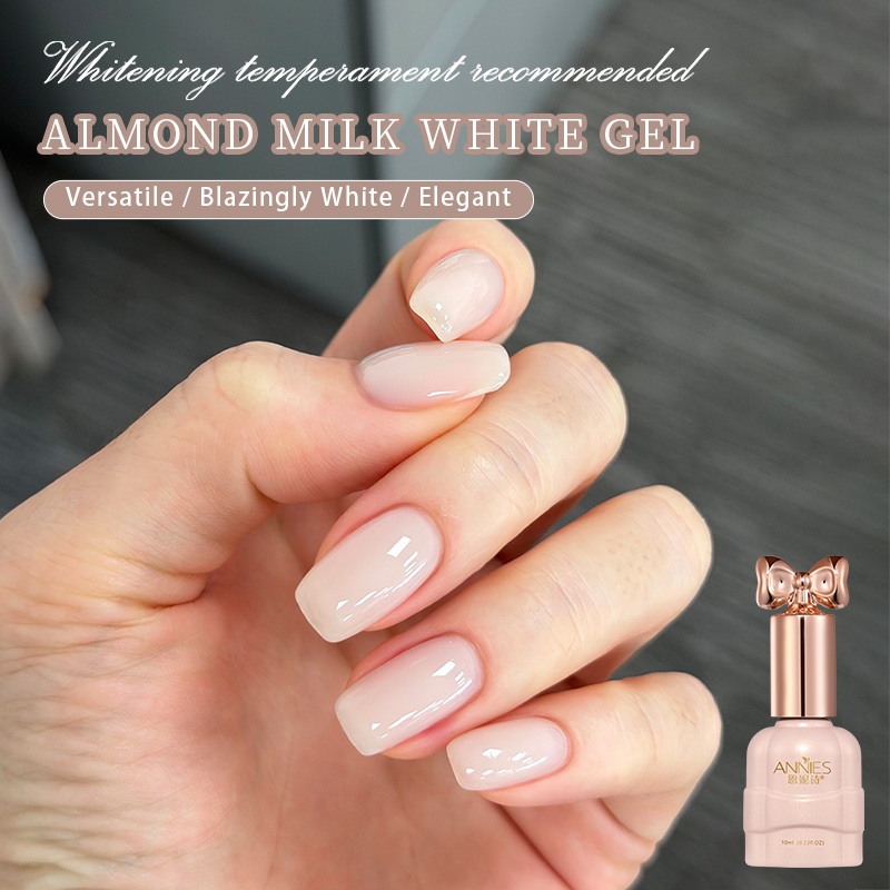 ANNIES กาวยาทาเล็บ 12ml สีทึบ สีขาวนม