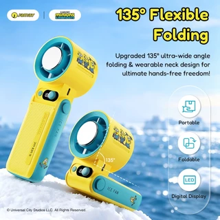 JAMAYxMinions F5proMNS Handheld Fan 6000mAh ความเร็วสูง ประหยัดพลังงาน ปรับระดับลมได้ 199 ระดับ พร้อมหน้าจอ LED ขนาดกะทัดรัด น้ำหนักเบา เหมาะสำหรับใช้งานทั้งในบ้านและกลางแจ้ง พกพาสะดวก เหมาะทุกการเดินทาง