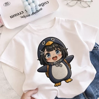 COD เสื้อยืดเด็กแขนสั้น ลายการ์ตูน GuguGaga เนื้อผ้านุ่ม ระบายอากาศดี ใส่สบาย สำหรับเด็ก 3-12 ปี