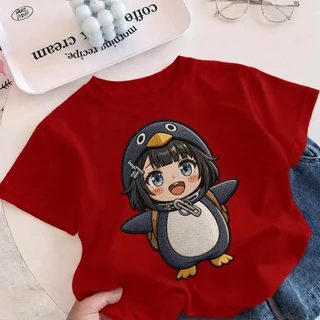 COD เสื้อยืดเด็กแขนสั้น ลายการ์ตูน GuguGaga เนื้อผ้านุ่ม ระบายอากาศดี ใส่สบาย สำหรับเด็ก 3-12 ปี