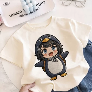 COD เสื้อยืดเด็กแขนสั้น ลายการ์ตูน GuguGaga เนื้อผ้านุ่ม ระบายอากาศดี ใส่สบาย สำหรับเด็ก 3-12 ปี