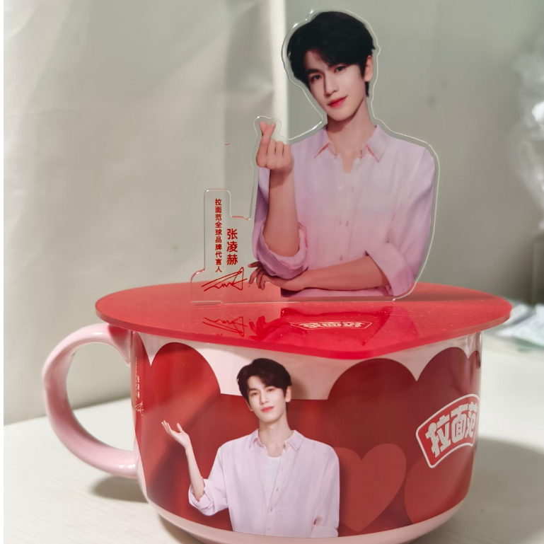Zhang linghe มีถ้วยเซรามิกราเม็ง+ฝา RamenFan