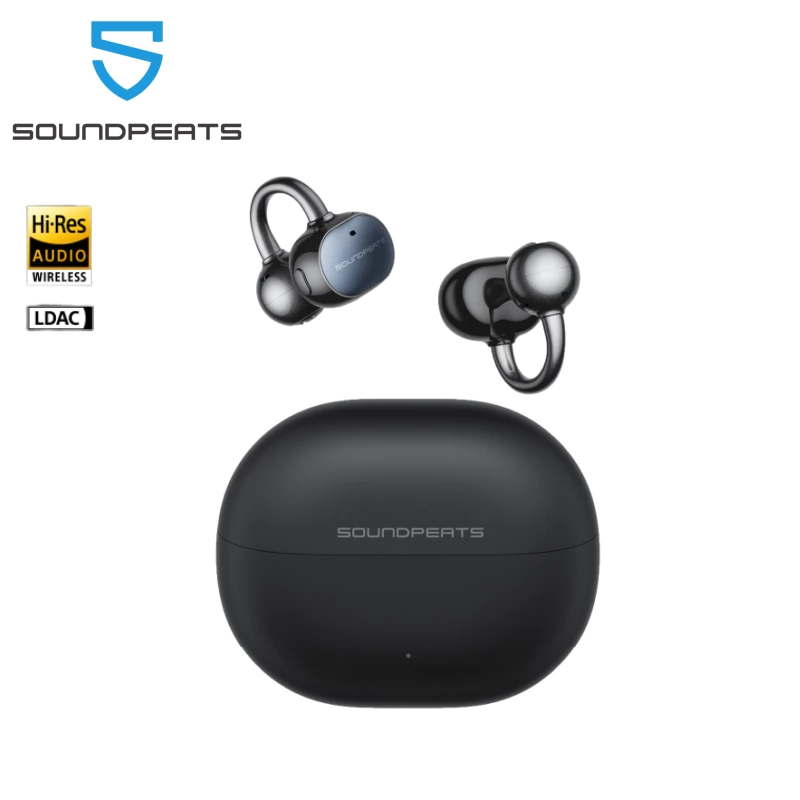 SoundPEATS POP Clip2 Bluetooth6.0 หูฟัง Open Ear ปุ่มคลิปออน หูฟังไร้สาย พร้อมโหมดเกม LDAC Hi-res