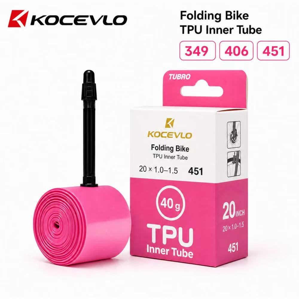 KOCEVLO Ultralight TPU ยางในสําหรับจักรยานพับ – 349 / 406 / 451 ขนาด