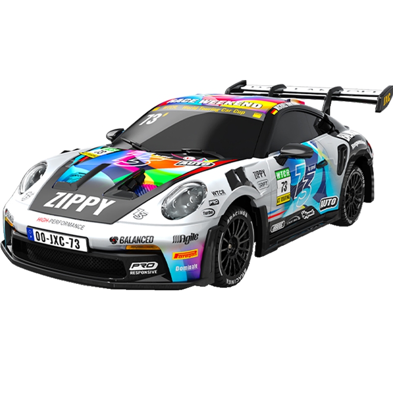 ZenithRC JXC PO4302 GT3RS 1/43 4WD Full Proportional RC gyro Drift รถความเร็วสูง Racing ของเล่น
