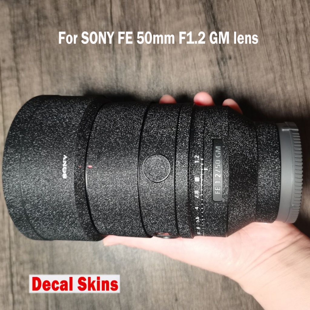 Anti-Scratch เลนส์กล้องสติกเกอร์สําหรับ Sony FE 50 F1.2 GM FE50 มม.F1.2G รูปลอกผิวไวนิลห่อป้องกันฟิล์ม