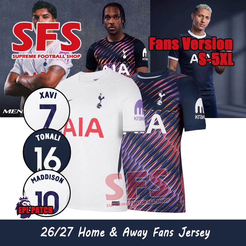 SFS คุณภาพสูง 26-27 SPU ฟุตบอลเสื้อฟุตบอลเสื้อกีฬาแฟนรุ่น Home Away Third S-5XL