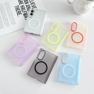 Soft Touch Magnetic พับเคส Samsung Galaxy Z Fold 8 Ultra Z Fold 8/7/6/5 Case PC ป้องกันการลื่นไถล เปลือกโทรศัพท์พับของซัมซุง