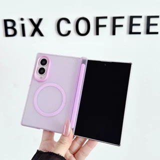 Soft Touch Magnetic พับเคส Samsung Galaxy Z Fold 8 Ultra Z Fold 8/7/6/5 Case PC ป้องกันการลื่นไถล เปลือกโทรศัพท์พับของซัมซุง