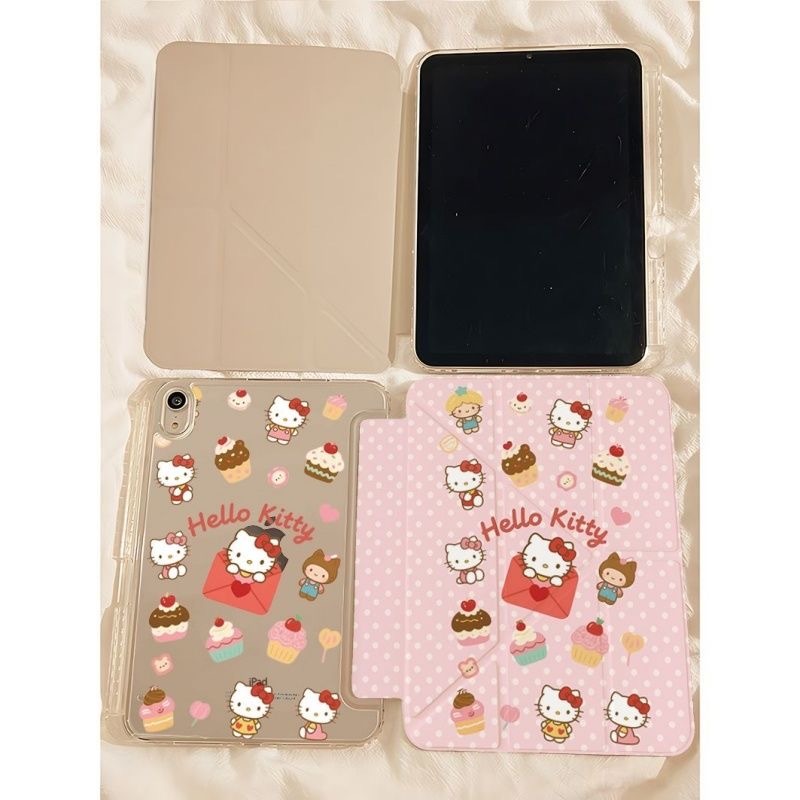 HelloKittyสําหรับiPad Air8 2026 M4 11in Air7 6 5 4 10.9" iPad Gen 11th A16 2025 10th 2022 Y + 3 พับA