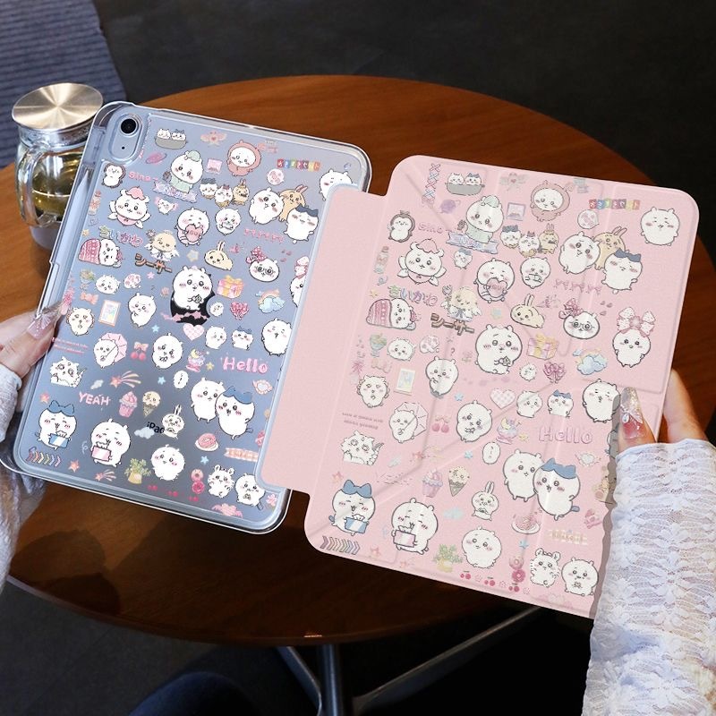 ChikawaสําหรับiPad Air8 2026 M4 11in Air7 6 5 4 10.9" iPad Gen 11th A16 2025 10th 2022 Y + 3 พับAryl