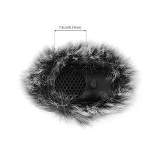 2 ชิ้นสีเทาไมโครโฟนกระจกเหมาะสําหรับ DJI MIC 2, ไมโครโฟน Furry Wind Muff โฟม