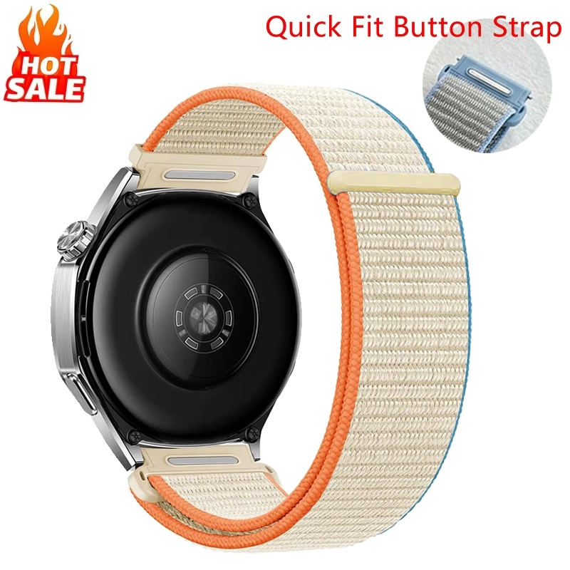 20 มม.22 มม.18 มม.Quick Fit ปุ่มสายรัดไนลอนสําหรับผู้เบิกทาง Garmin 265/970/165/55 สําหรับ Samsung นาฬิกา 7/6/5/4 สําหรับ redmi นาฬิกา 5 Active/5 Lite สาย Band