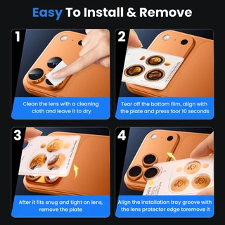 WSKEN ฟิล์มกล้อง for iPhone 17ProMax 16ProMax แหวนเลนส์อัลลอยด์ กันรอย โหมดถ่ายภาพดั้งเดิม สำหรับ ไอโฟน 15ProMax 14ProMax 17 Pro ฟิล์ม เลนส์กล้อง สีสันสดใส อิฐสะท้อนแสง