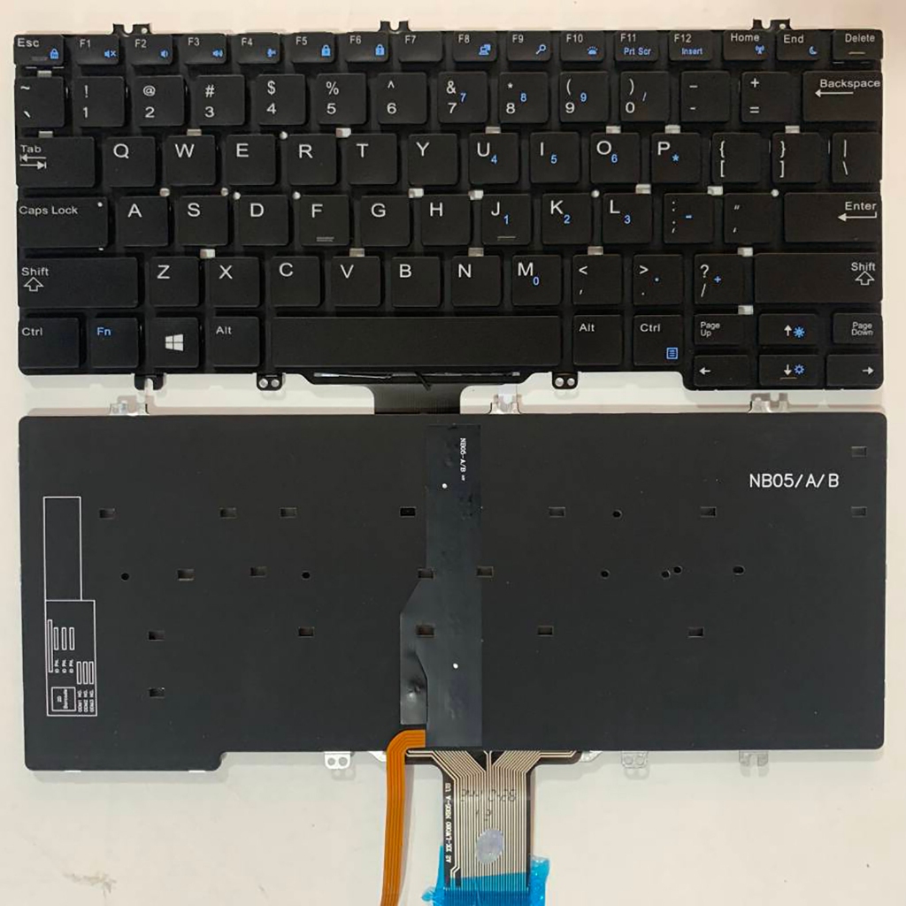 US แป้นพิมพ์แล็ปท็อปสําหรับ DELL Latitude 5290 7380 7389 7390 E7390 E5290 E7290