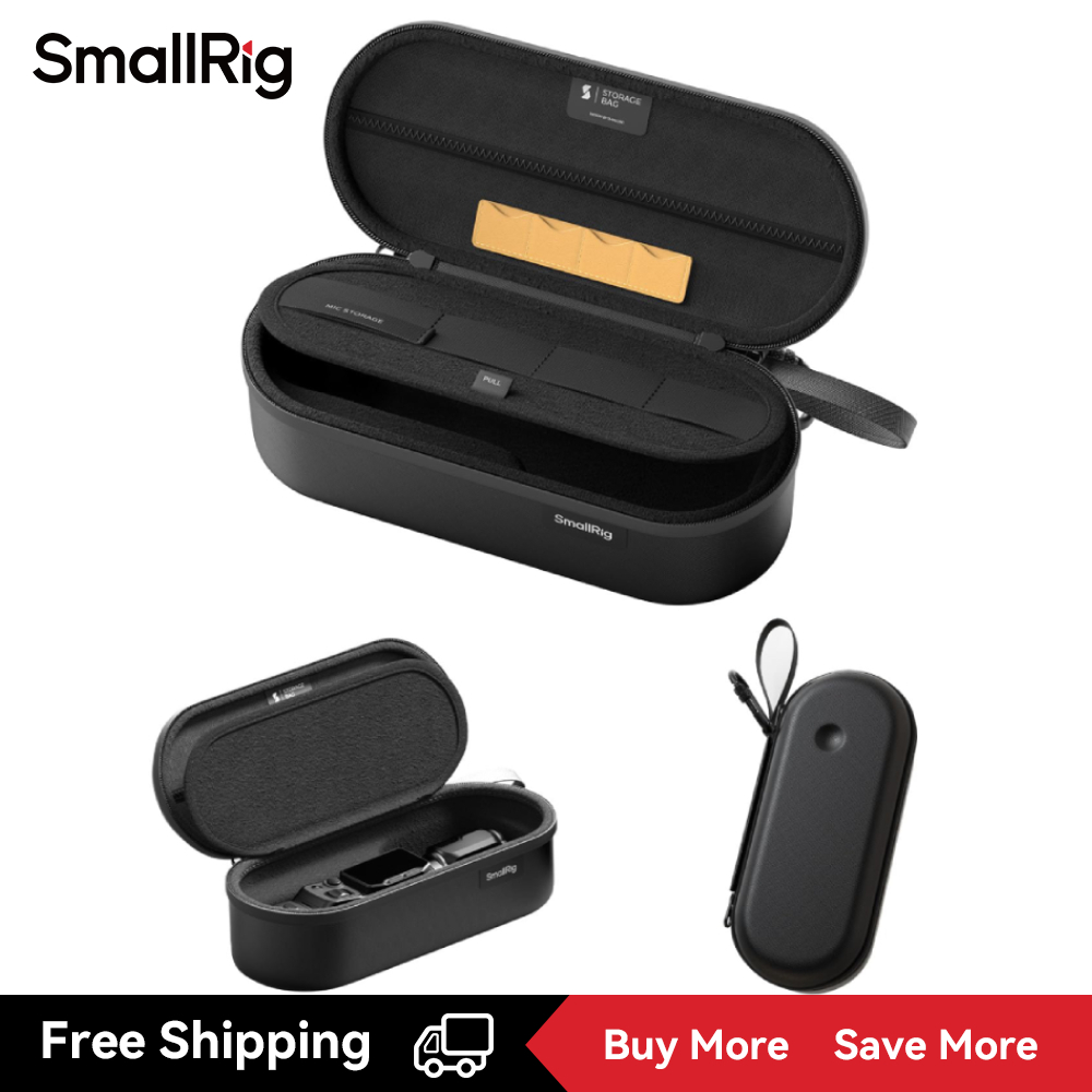SMALLRIG กระเป๋าเก็บของ (สําหรับ DJI Osmo Pocket 4P / Insta360 Luna Ultra) กันน้ําและกันกระแทก กระเป๋าแข็งแบบพกพา 6642B
