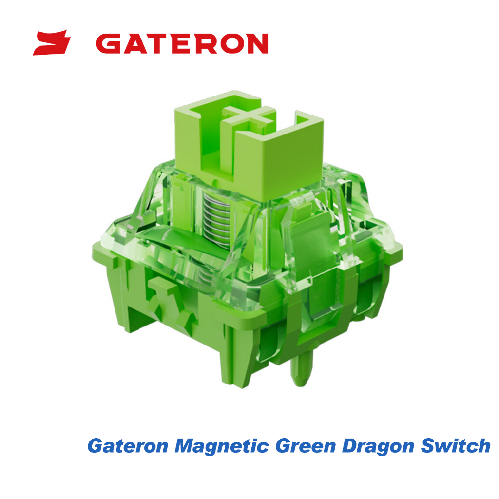 GATERON Magnetic Green Dragon HE Keyboard Switches สวิตช์กุญแจแบบไม่ต้องเดินทางสําหรับคีย์บอร์ดแบบกล