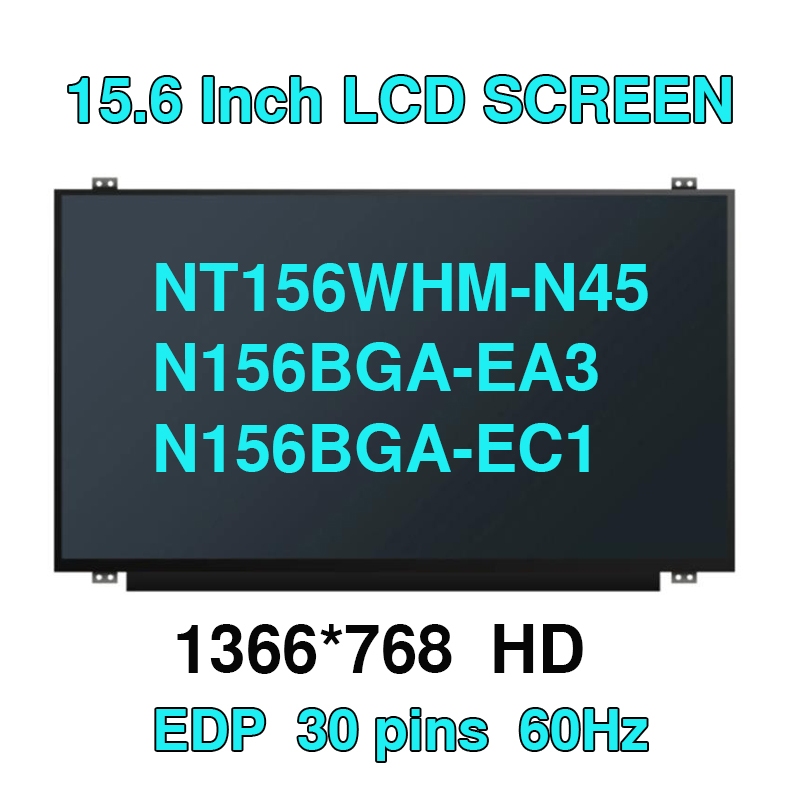 15.6 "Slimแล็ปท็อปหน้าจอLCD N156BGA-EA3 C1 Fit NT156WHM-N45 V8.0 สําหรับLenovo ideapad 320S-15ISK 32