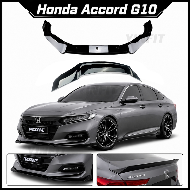 【จัดส่งจากกรุงเทพ】Honda Accord G10 2018-2021 ลิ้นหน้ากันชน  สปอยเลอร์หลัง ชุดแต่งสปอร์ต อุปกรณ์แต่งร