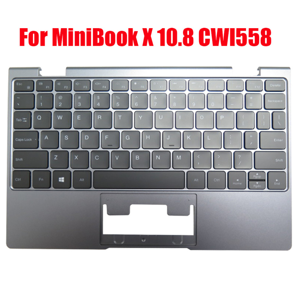 แล็ปท็อป Palmrest สําหรับ Chuwi MiniBook X 10.8 CWI558 พร้อม Backlit อังกฤษ US คีย์บอร์ดสีเทา Upper 