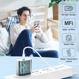 หัวชาร์จ PD30W สายชาร์จเร็ว รองรับ Phone ทุกซีรี่ย์ [รองรับ 5-14Pro max/Pad] 1 ปี