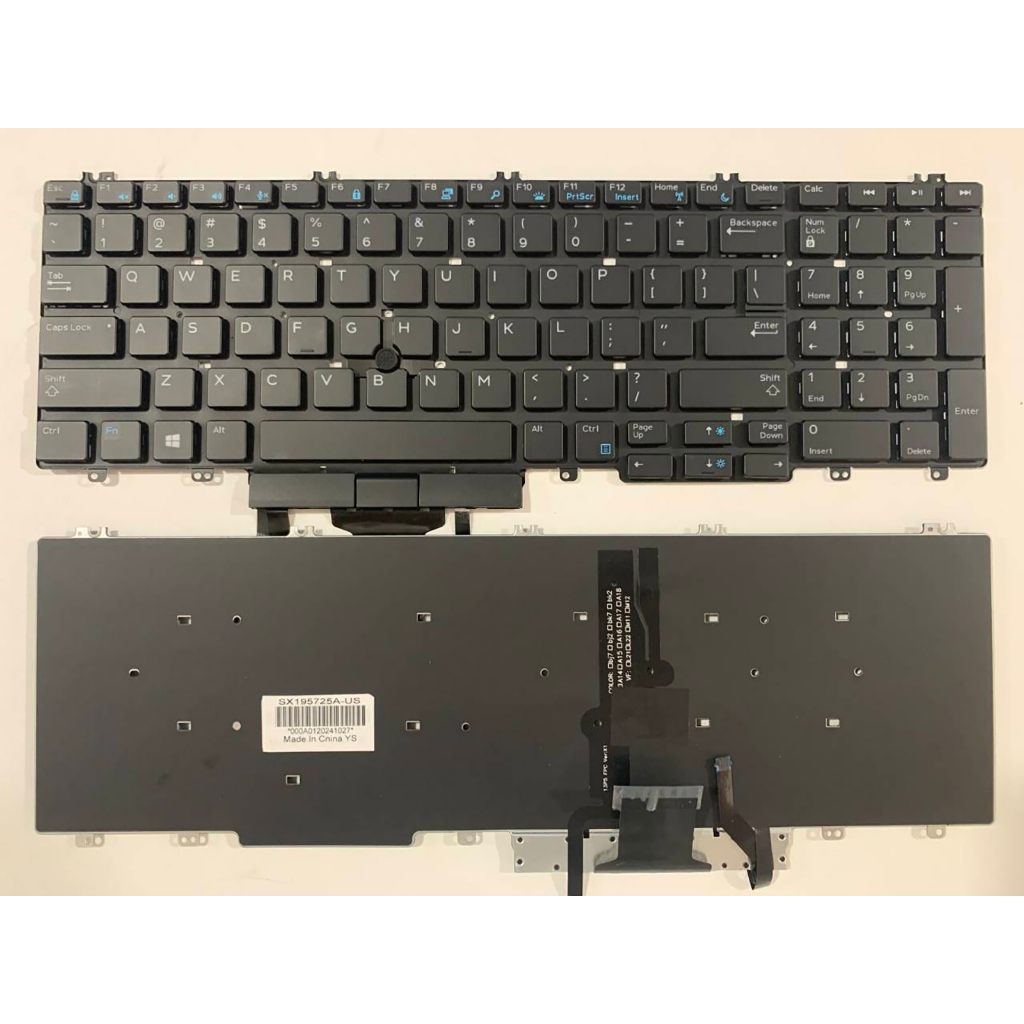 US แป้นพิมพ์แล็ปท็อปสําหรับ Dell Precision 15-7530 7540 M7530 E7530 7730 7740 P74F