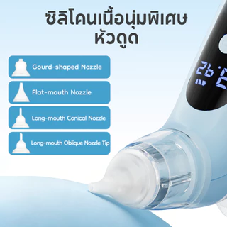 Dr.isla เครื่องดูดน้ำมูกเด็ก（ส่งหน้ากากพ่นยาไปให้）ปรับแรงดูดได้ เสียงเบา พร้อมดนตรี LED ไม่ระคายเคือง รุ่น U95