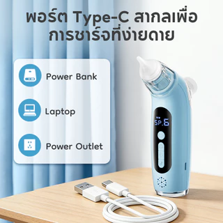 Dr.isla เครื่องดูดน้ำมูกเด็ก（ส่งหน้ากากพ่นยาไปให้）ปรับแรงดูดได้ เสียงเบา พร้อมดนตรี LED ไม่ระคายเคือง รุ่น U95