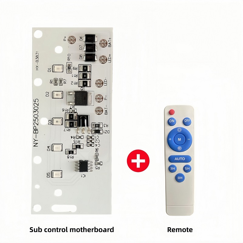 3.2V LED DIY แผงโซลาร์เซลล์แยกควบคุมเมนบอร์ด 5 ระดับตัวบ่งชี้พลังงานน้ําท่วมแหล่งกําเนิดแสง