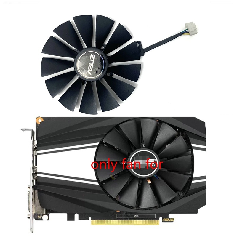 6pin 95 มม.FDC10U12D9-C/PLD10010S12H 6PIN GTX1660 GPU พัดลมสําหรับ ASUS PH-GTX 1660 TI-O6G PH-GTX 16