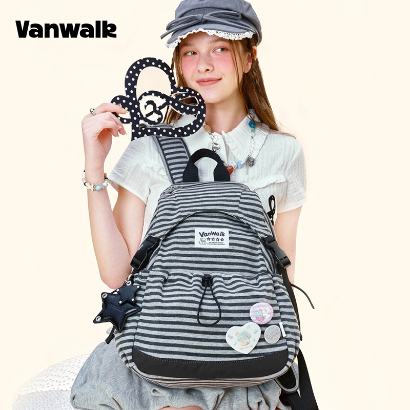 VANWALK حقيبة ظهر بنات كورية بالنجوم Gulugulu — صورة 2