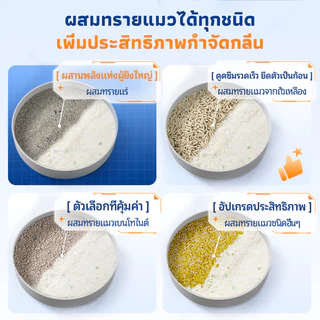 LORDE Cat Litter ทรายแมวมันสัมปะหลังลดกลิ่น จับตัวรวดเร็ว ปราศจากฝุ่น ทำความสะอาดง่าย 6/12/20L