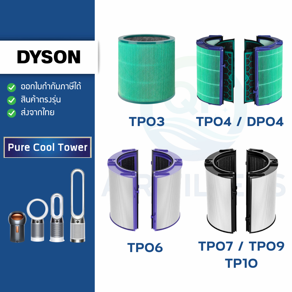 ไส้กรองอากาศ Dyson TP00, TP03 / TP04, DP04 / TP06 / TP07 / TP09 / TP10