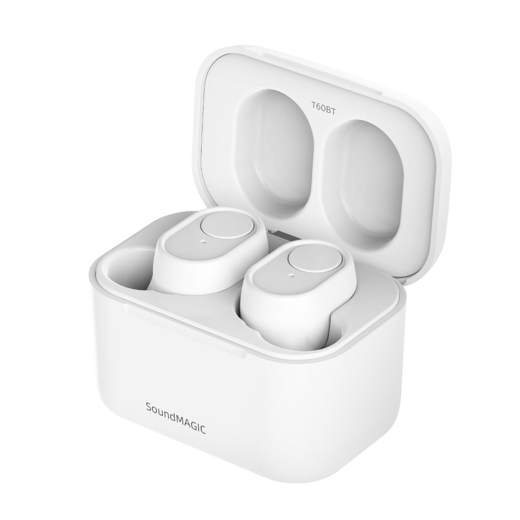 SoundMagic T60BT หูฟังไร้สายบลูทูธ 5.2 42dB R & D Noise Cancelling 25H เวลาเล่น Low Latency การออกแบ
