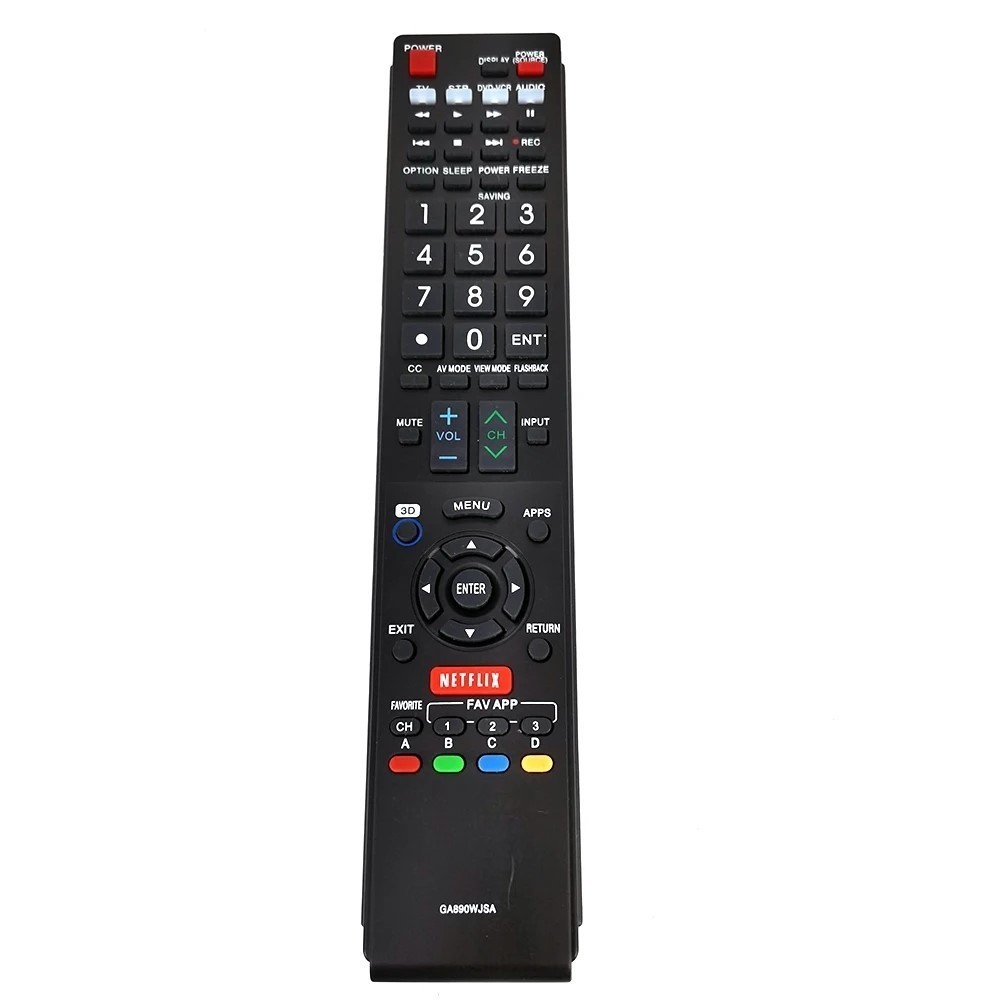 GA890WJSA เหมาะสําหรับ Sharp TV รีโมทคอนโทรลอินฟราเรด GB004WJSA GB005WJSA GB118WJSA LC-60LE650U LC-7