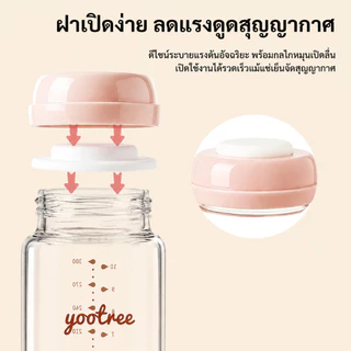 Yootree ขวดเก็บน้ํานมแม่ 300มล 3 ใน 1 ชุดเหมาะสําหรับเครื่องทําความเย็น, 150°C อุณหภูมิสูงต้ม/อบ/นึ่งไม่มี BPA