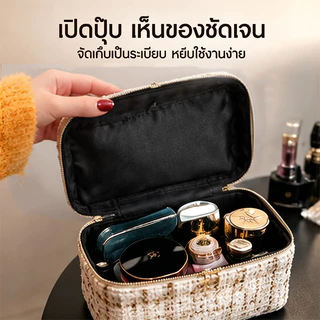 ลีโก กระเป๋าเครื่องสําอางความจุขนาดใหญ่กระเป๋าเก็บเครื่องประดับแบบพกพา