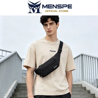 MENSPE กระเป๋าคาดเอวกีฬาผู้ชาย ดีไซน์แฟชั่น ผ้าออกซ์ฟอร์ดกันน้ำ สามารถใช้เป็นคาดอกและสะพายไหล่ได้ เหมาะสำหรับวิ่ง ปั่นจักรยาน เดินป่า และฟิตเนส