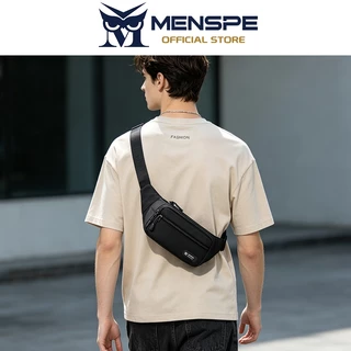 MENSPE กระเป๋าคาดเอวกีฬาผู้ชาย ดีไซน์แฟชั่น ผ้าออกซ์ฟอร์ดกันน้ำ สามารถใช้เป็นคาดอกและสะพายไหล่ได้ เหมาะสำหรับวิ่ง ปั่นจักรยาน เดินป่า และฟิตเนส