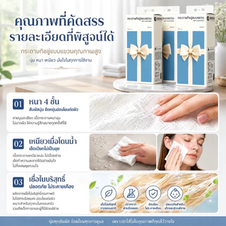 Botare ทิชชู่ โยนทิ้งไป 4 ชั้น 1280 แผ่น 175*155 มิลลิเมตร ทิชชู่แขวนผนัง กระดาษทิชชู่เด็กหนาผ้าขนหนูเช็ดหน้าทนครัวแขวนทิชชู่